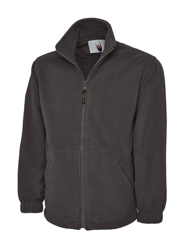 UC604 Charcoal Classic Full Zip Fleece Jacket