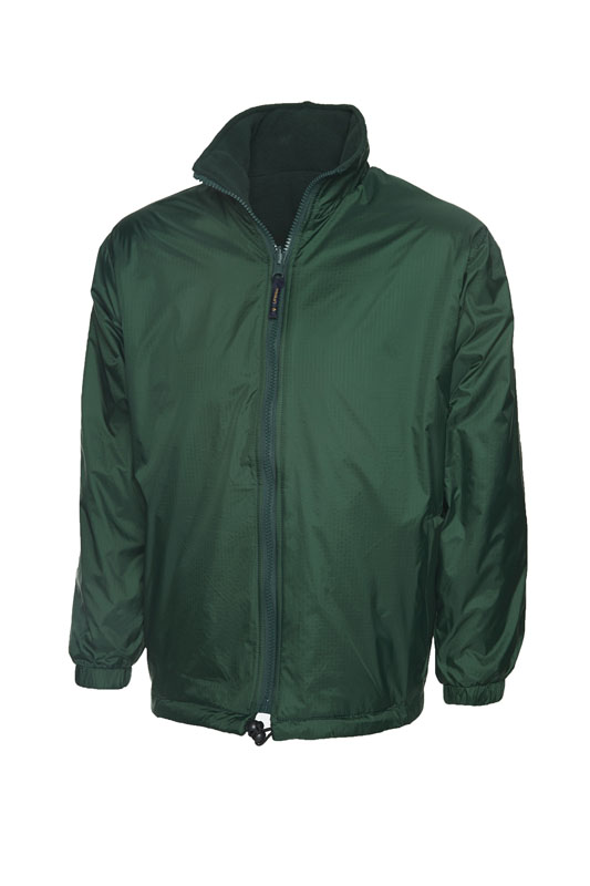 UC605 Bottle Green Classic Reversible Fleece Jacket
