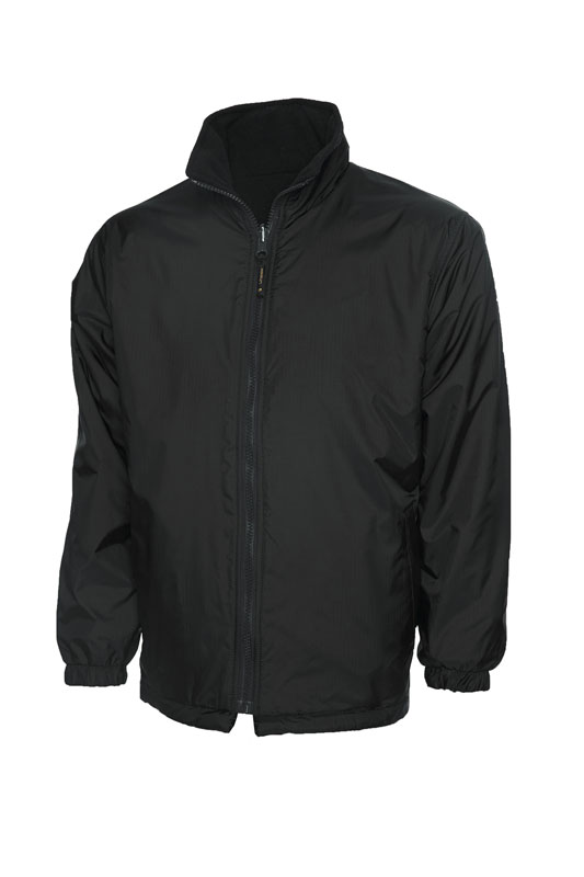 UC606 Black Childrens Reversible Fleece Jacket UC606 Black Childrens Reversible Fleece Jacket