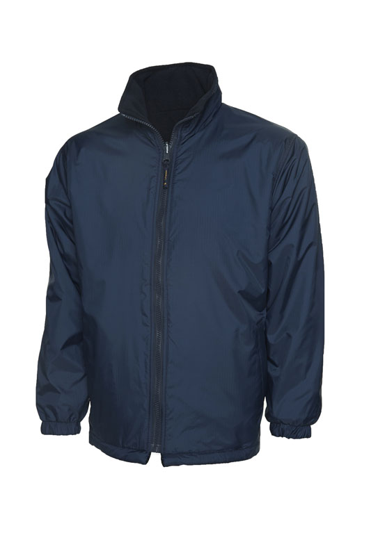 UC606 Navy Childrens Reversible Fleece Jacket