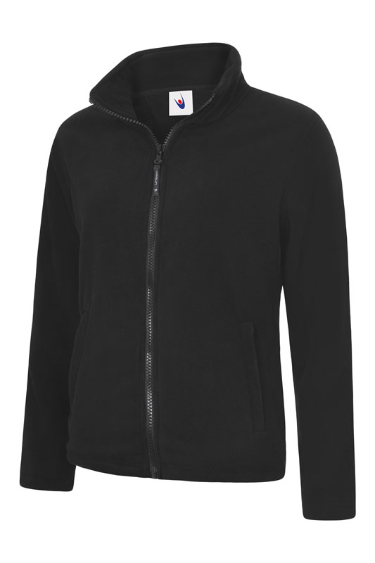 UC608 Black Ladies Classic Full Zip Fleece Jacket UC608 Black Ladies Classic Full Zip Fleece Jacket