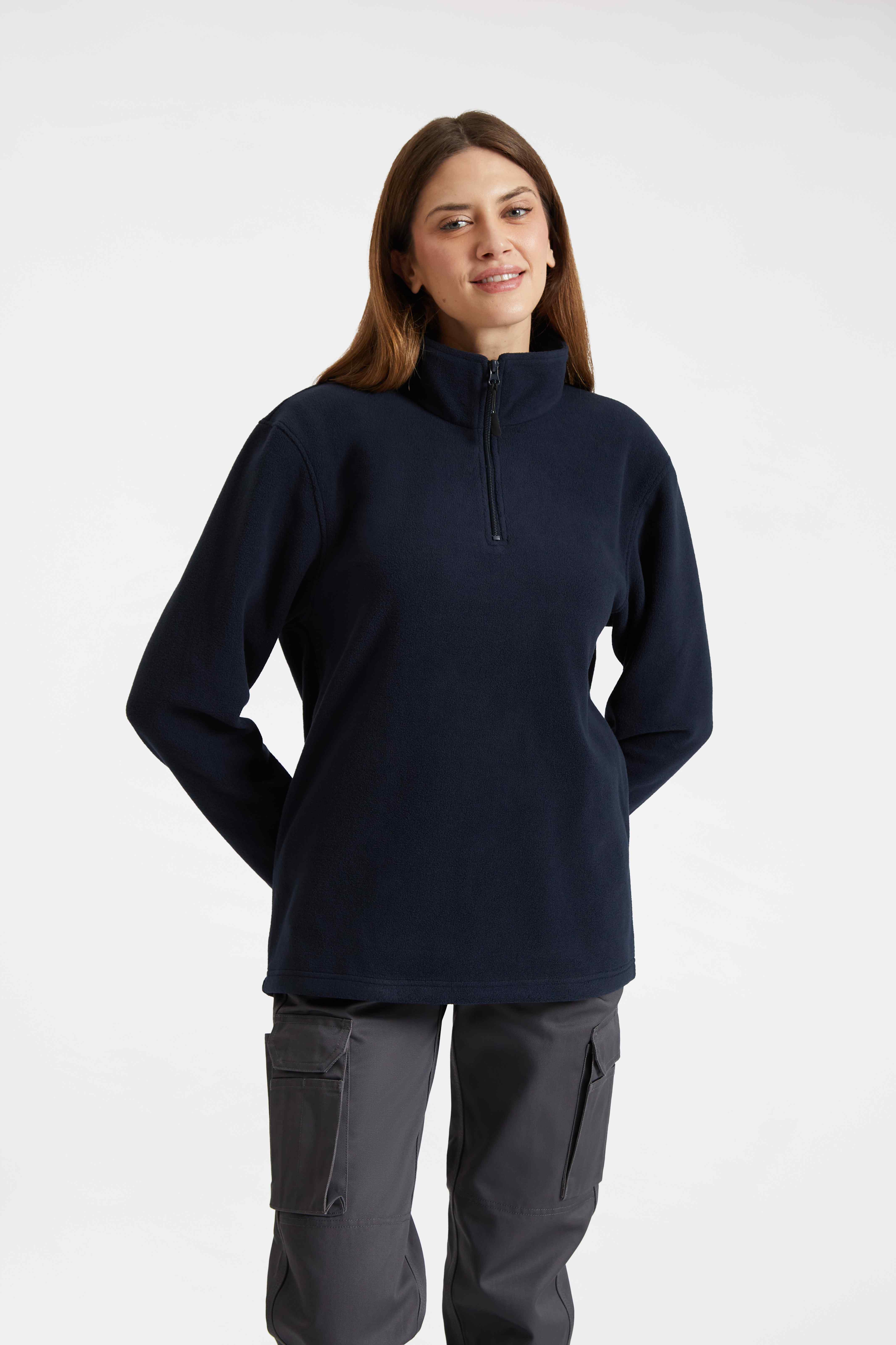 UC610 Charcoal Lightweight Quarter Zip Microfleece Jacket