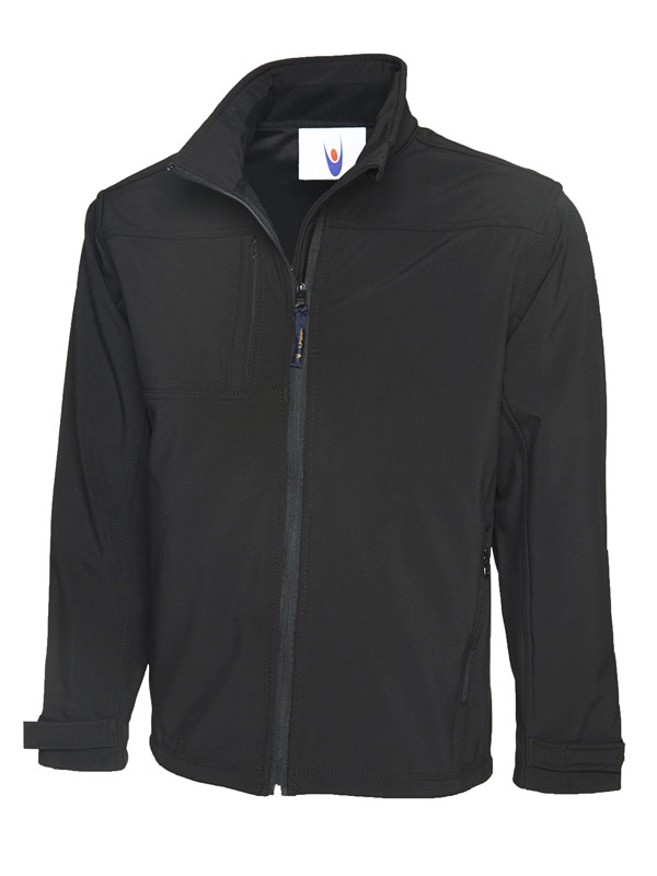 UC611 Black Deluxe Full Zip Soft Shell Jacket UC611 Black Deluxe Full Zip Soft Shell Jacket