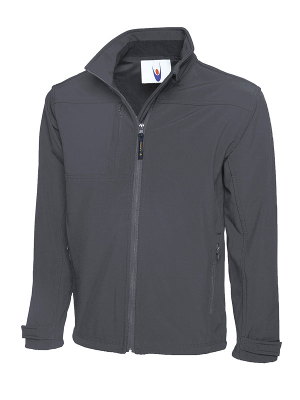 UC611 Light Grey Deluxe Full Zip Soft Shell Jacket UC611 Light Grey Deluxe Full Zip Soft Shell Jacket