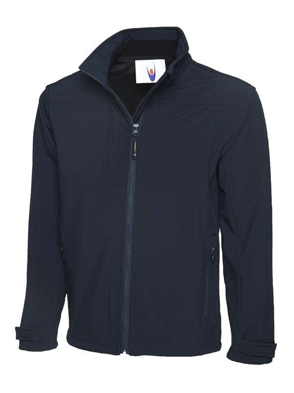 UC611 Navy Deluxe Full Zip Soft Shell Jacket UC611 Navy Deluxe Full Zip Soft Shell Jacket