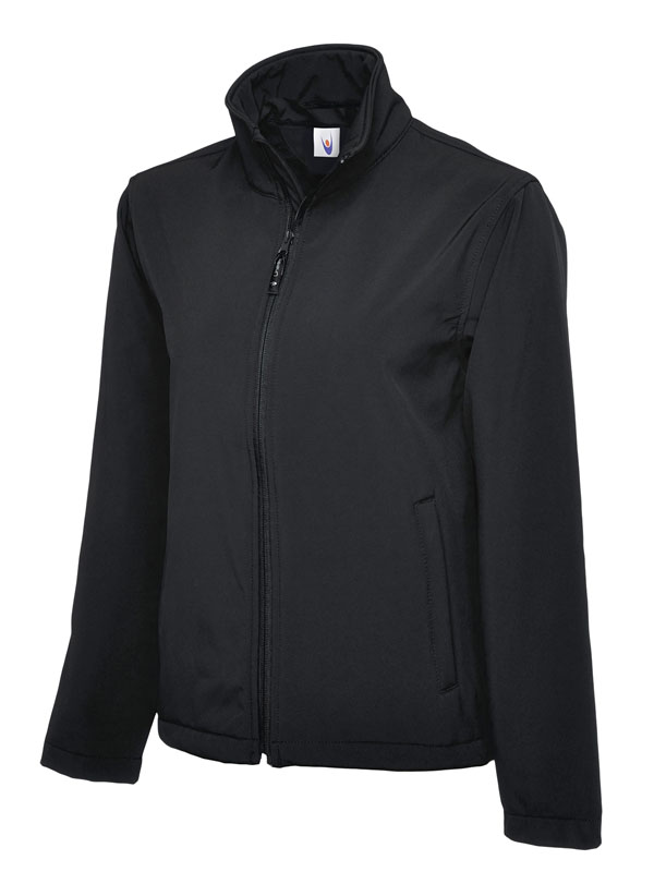 UC612 Black Classic Full Zip Soft Shell Jacket UC612 Black Classic Full Zip Soft Shell Jacket