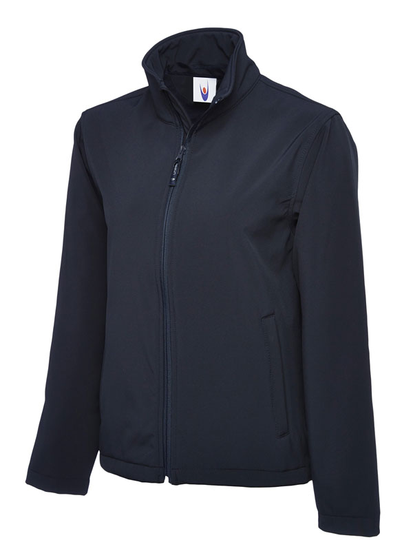 UC612 Navy Classic Full Zip Soft Shell Jacket UC612 Navy Classic Full Zip Soft Shell Jacket
