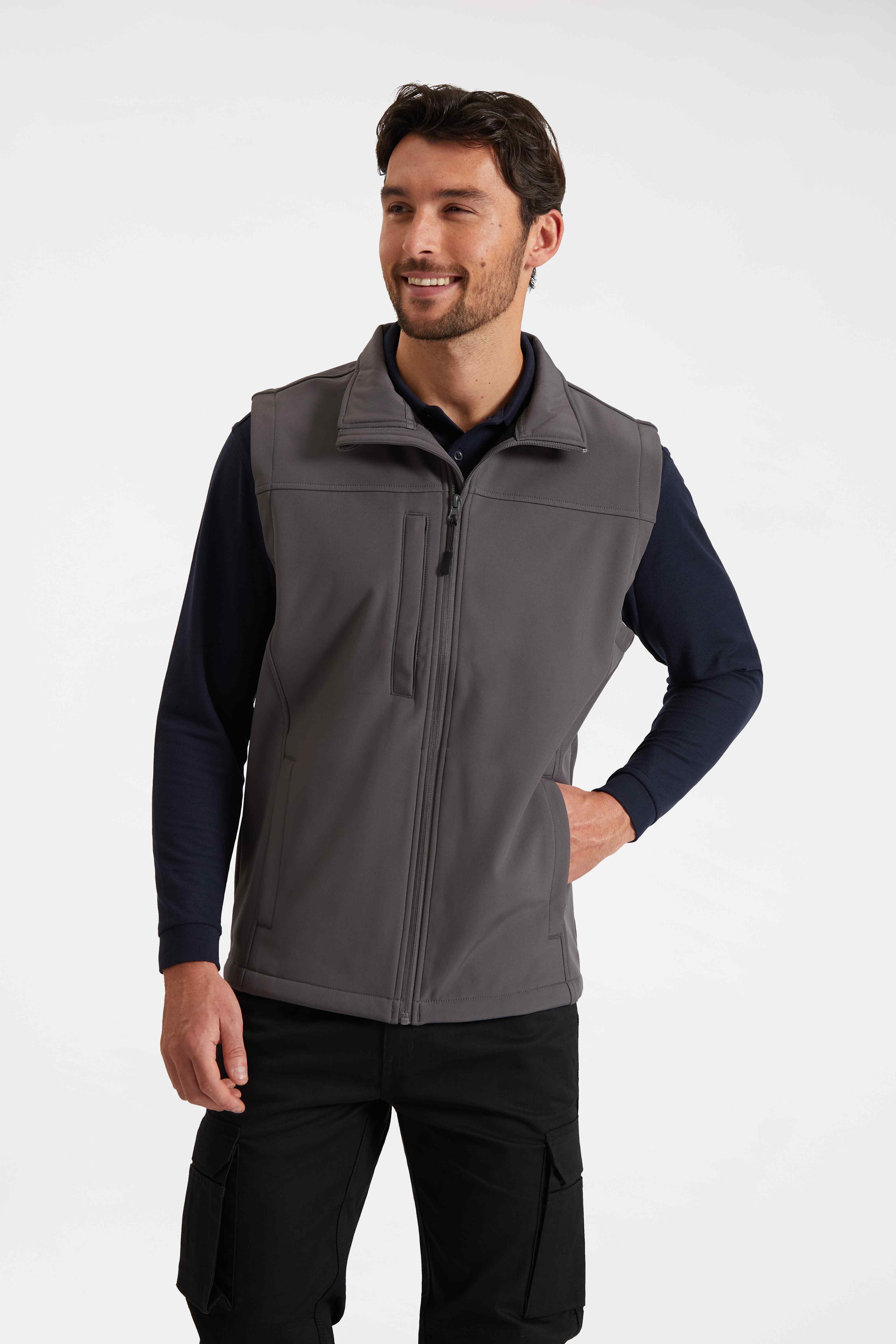 UC616 Navy Premium Printable Softshell Gilet