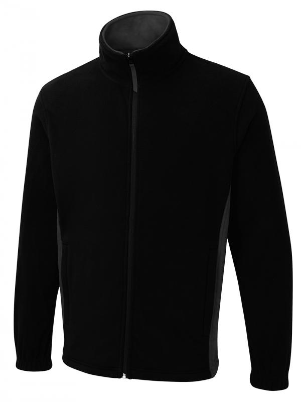 UC617 Black/Charcoal Two Tone Full Zip Fleece Jacket UC617 Black/Charcoal Two Tone Full Zip Fleece Jacket