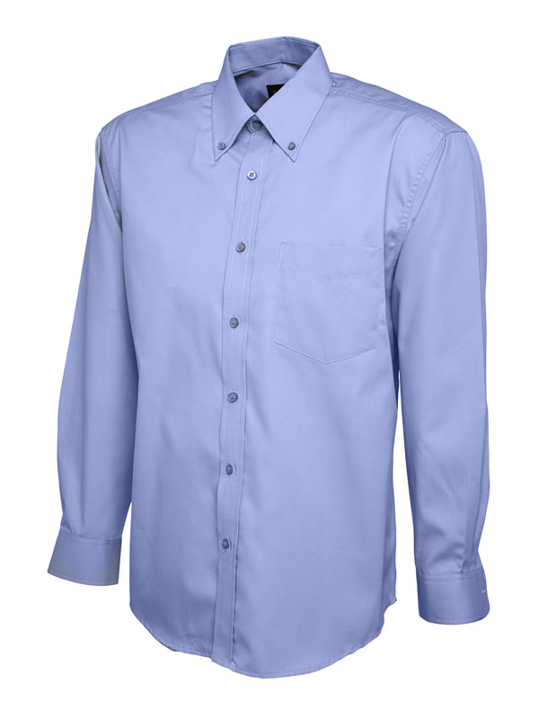 UC701 Mid Blue Mens Pinpoint Oxford Full Sleeve Shirt UC701 Mid Blue Mens Pinpoint Oxford Full Sleeve Shirt