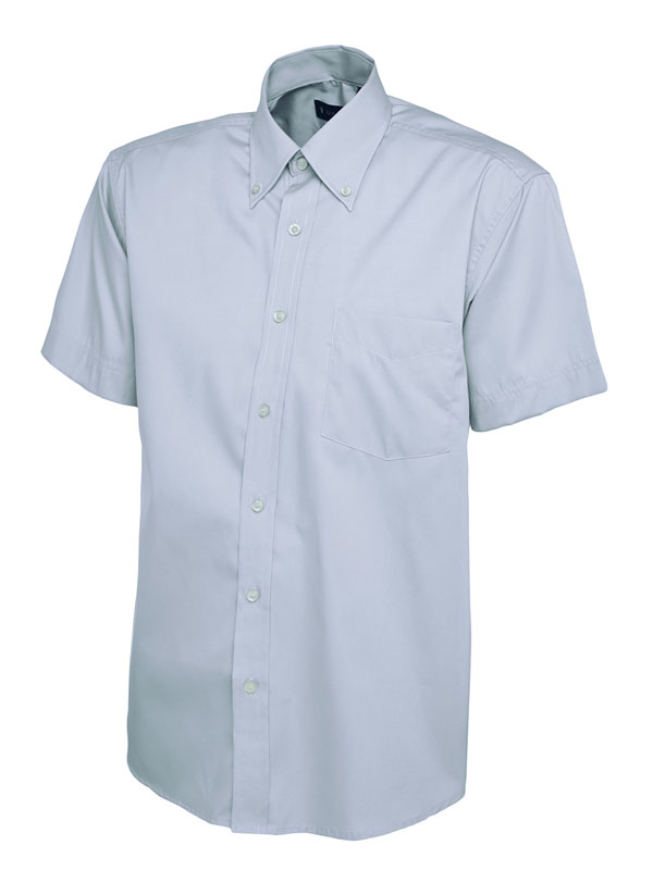 UC702 Light Blue Mens Pinpoint Oxford Half Sleeve Shirt UC702 Light Blue Mens Pinpoint Oxford Half Sleeve Shirt