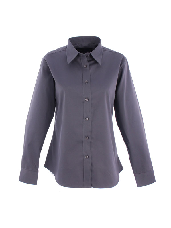 UC703 Charcoal Ladies Pinpoint Oxford Full Sleeve Shirt UC703 Charcoal Ladies Pinpoint Oxford Full Sleeve Shirt