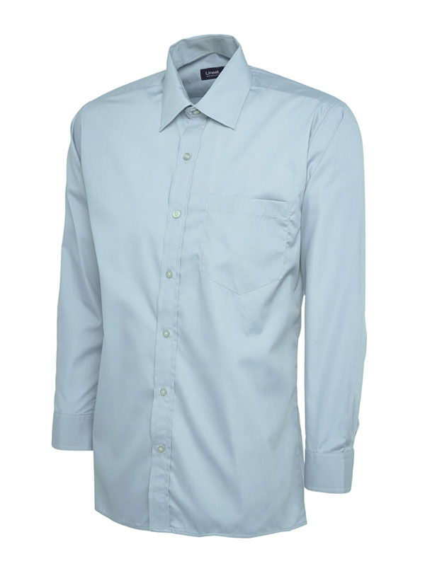 UC709 Light Blue Mens Poplin Full Sleeve Shirt UC709 Light Blue Mens Poplin Full Sleeve Shirt