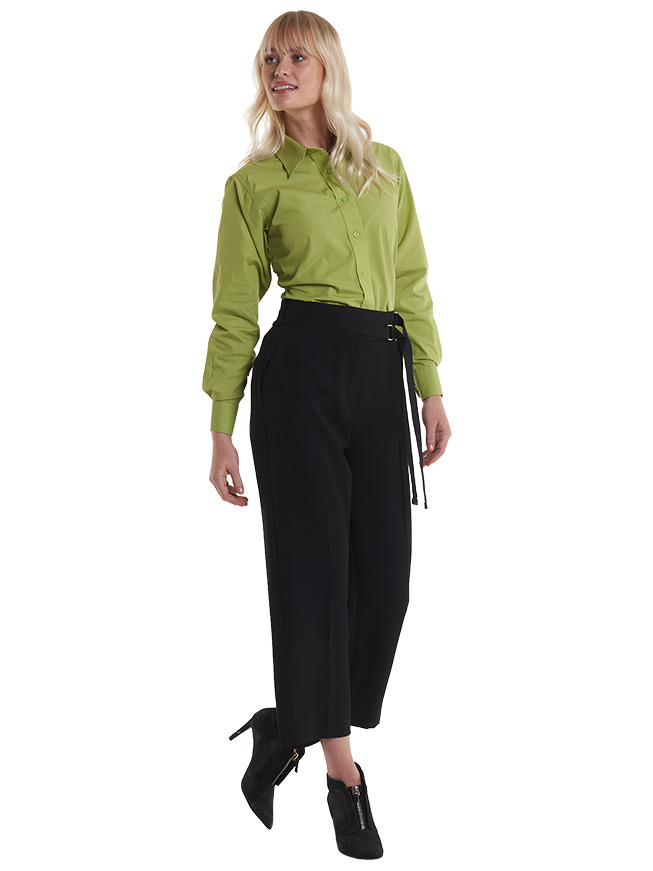 UC711 Navy Ladies Poplin Full Sleeve Shirt
