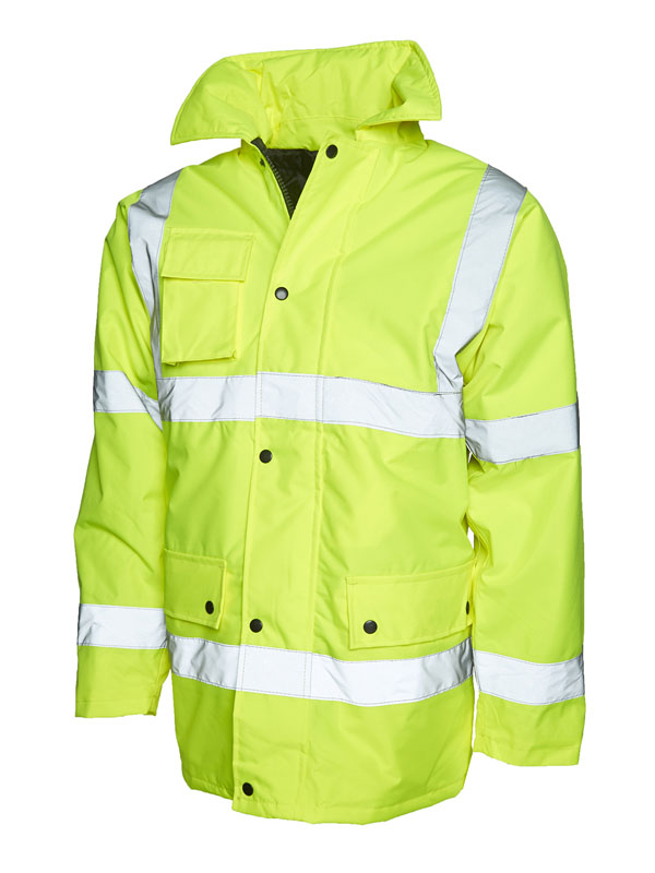 UC803 Yellow Hi Vis Road Safety Jacket UC803 Yellow Hi Vis Road Safety Jacket