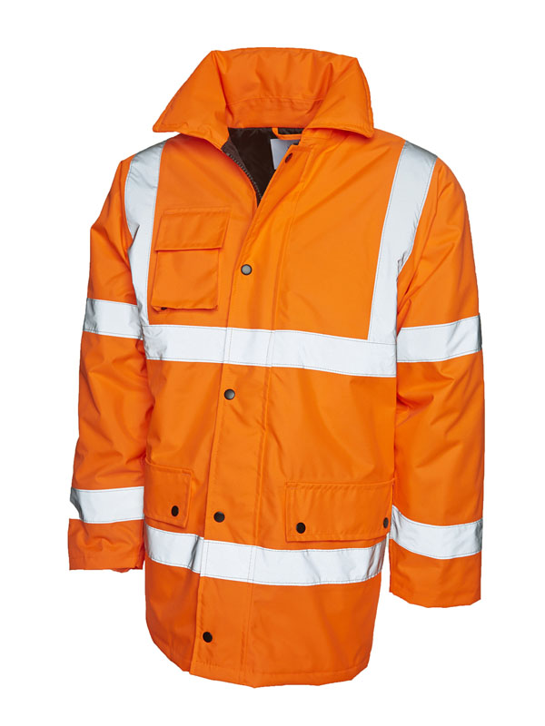 UC803 Orange Hi Vis Road Safety Jacket