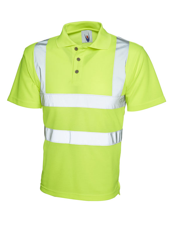 UC805 Yellow Hi Vis Polo Shirt