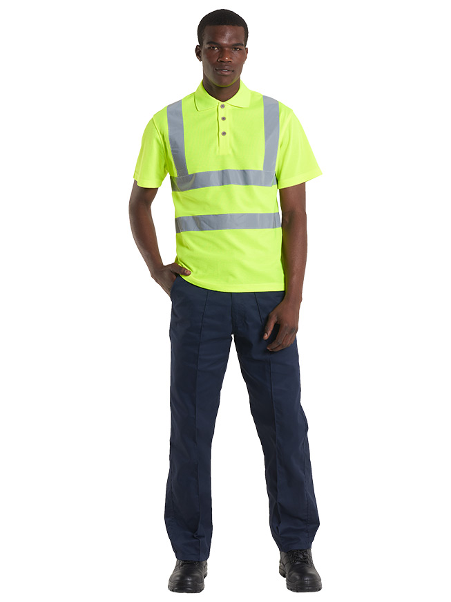 UC805 Yellow Hi Vis Polo Shirt