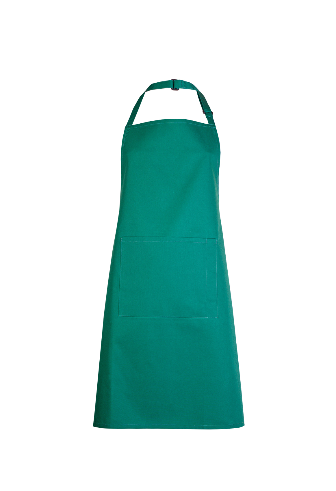 UC940 Bottle Green Bib Apron with Pocket