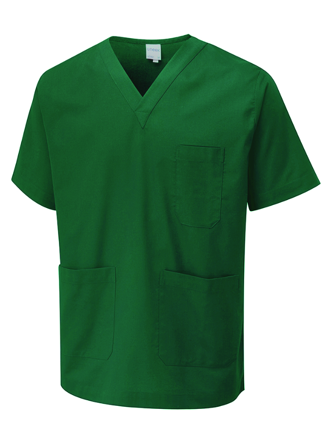 UC921 Bottle Green Scrub Tunic