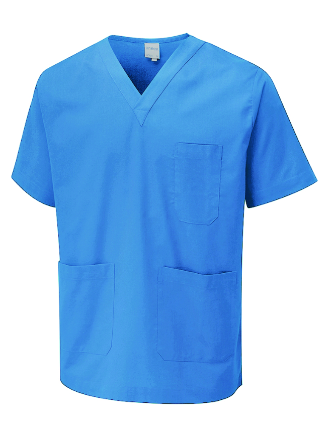 UC921 Hospital Blue Scrub Tunic UC921 Hospital Blue Scrub Tunic