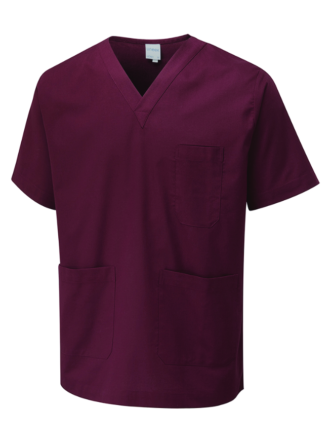 UC921 Maroon Scrub Tunic
