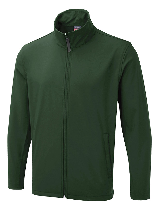 UX10 Bottle Green The UX Printable Soft Shell Jacket UX10 Bottle Green The UX Printable Soft Shell Jacket
