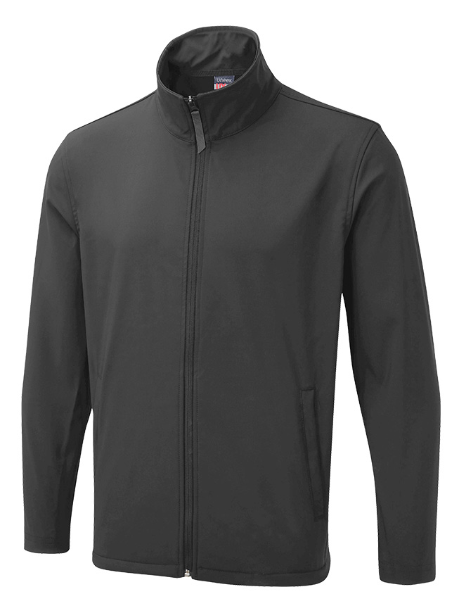 UX10 Charcoal The UX Printable Soft Shell Jacket
