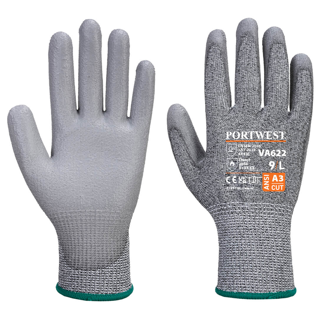VA622 Vending MR Cut PU Palm Glove Grey VA622 Vending MR Cut PU Palm Glove Grey