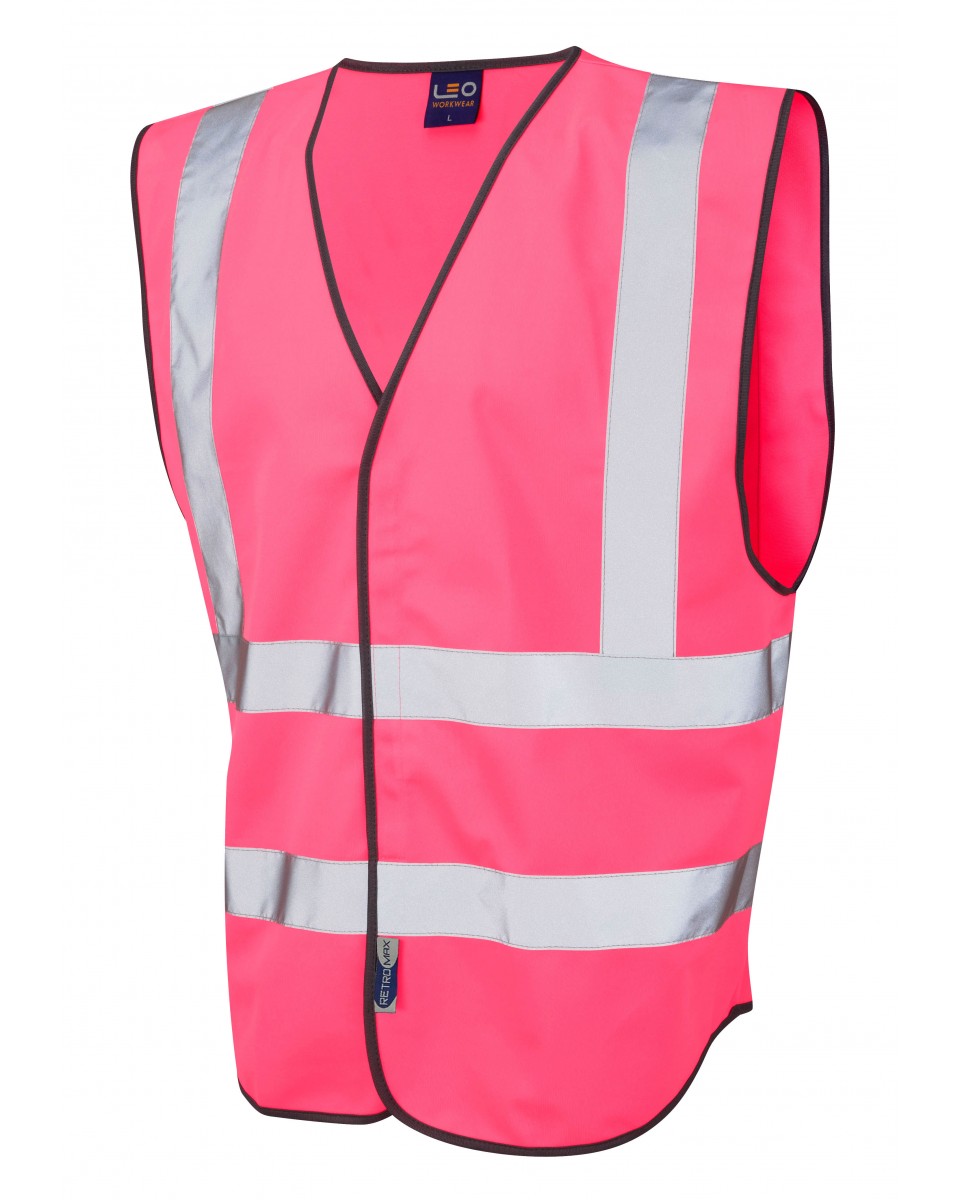 PILTON Coloured Reflective Waistcoat PINK