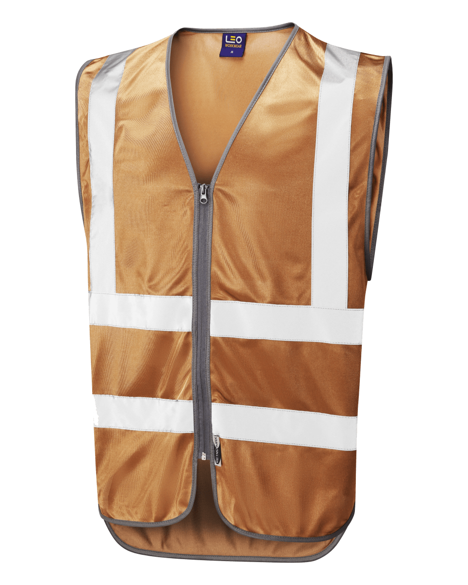 COMMODORE Reflective Zip Waistcoat BRONZE