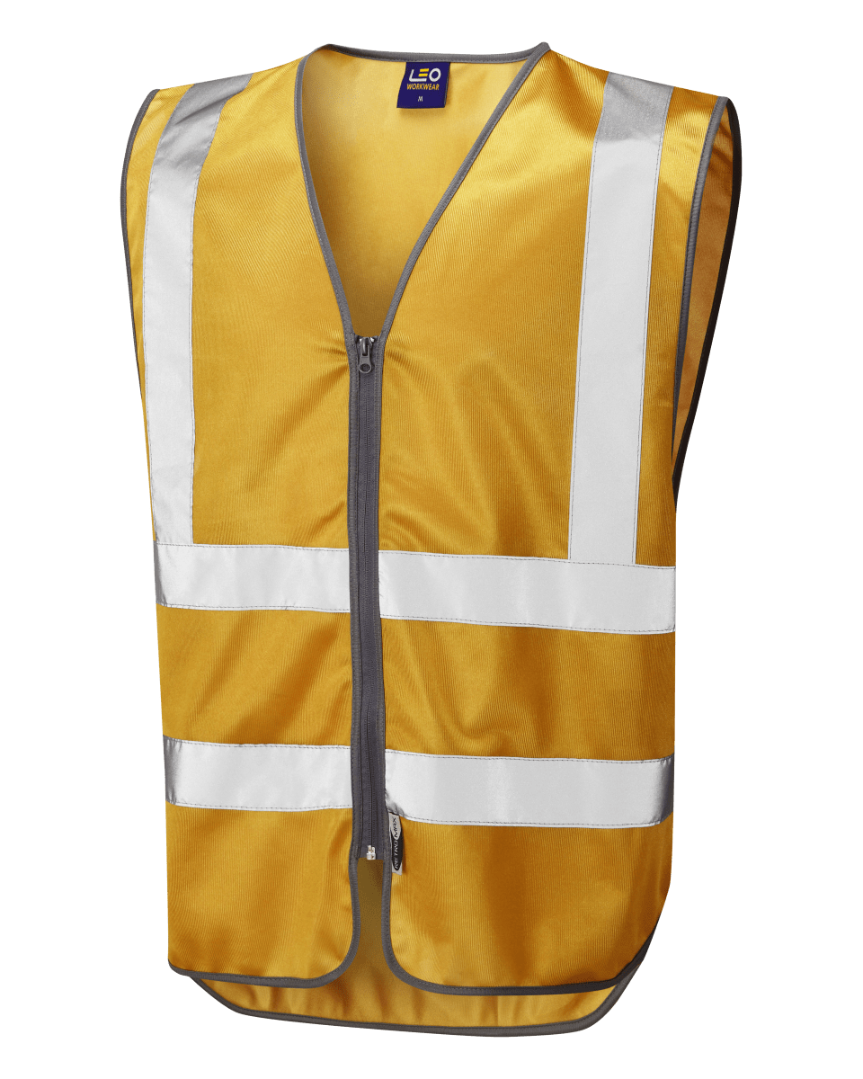 COMMODORE Reflective Zip Waistcoat GOLD