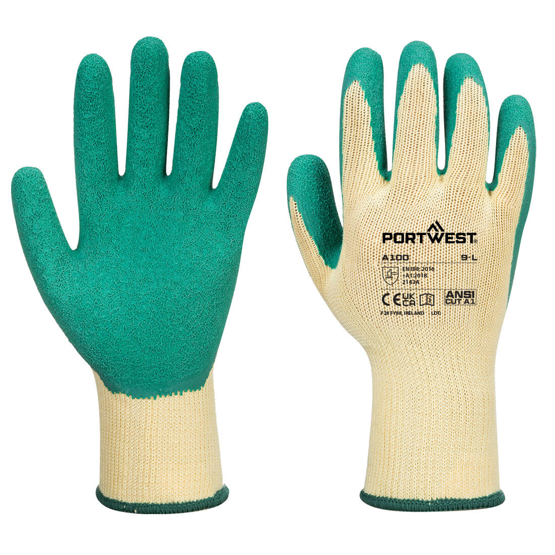 A100 Grip 10 Latex Glove Green A100 Grip 10 Latex Glove Green