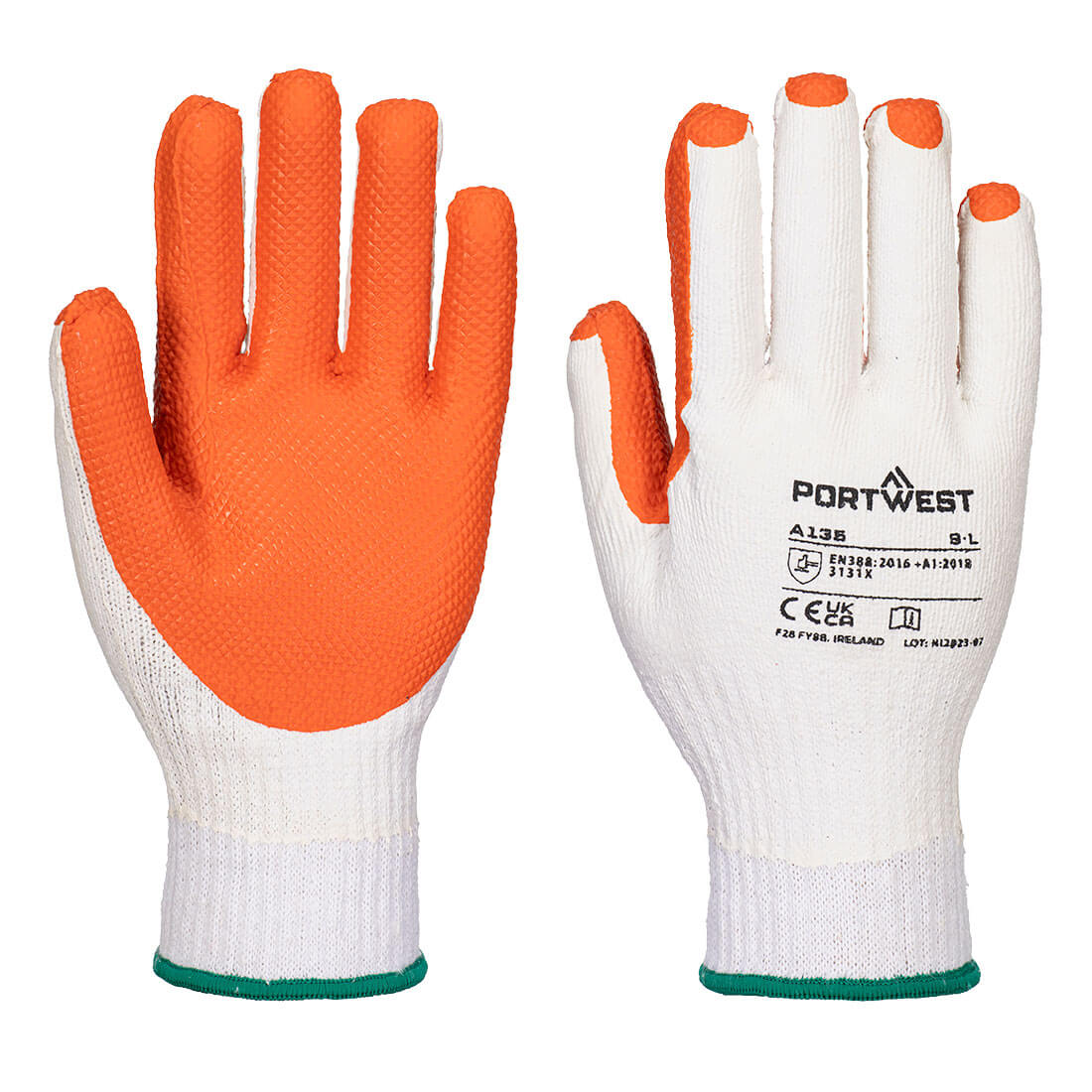 A135 Tough Grip Glove Yellow/Orange