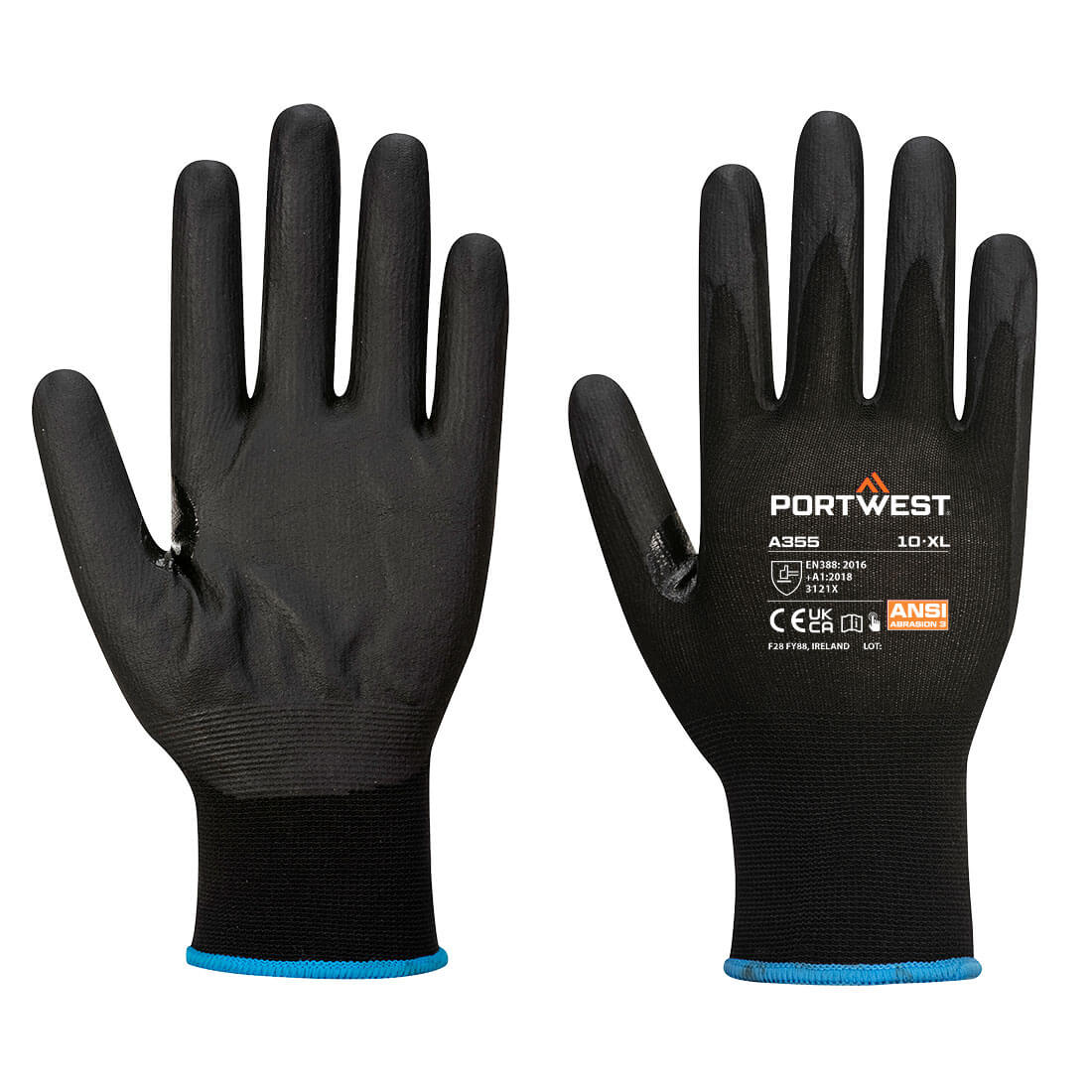 A355 Grip 15 Nitrile Foam Touchscreen Glove Black A355 Grip 15 Nitrile Foam Touchscreen Glove Black