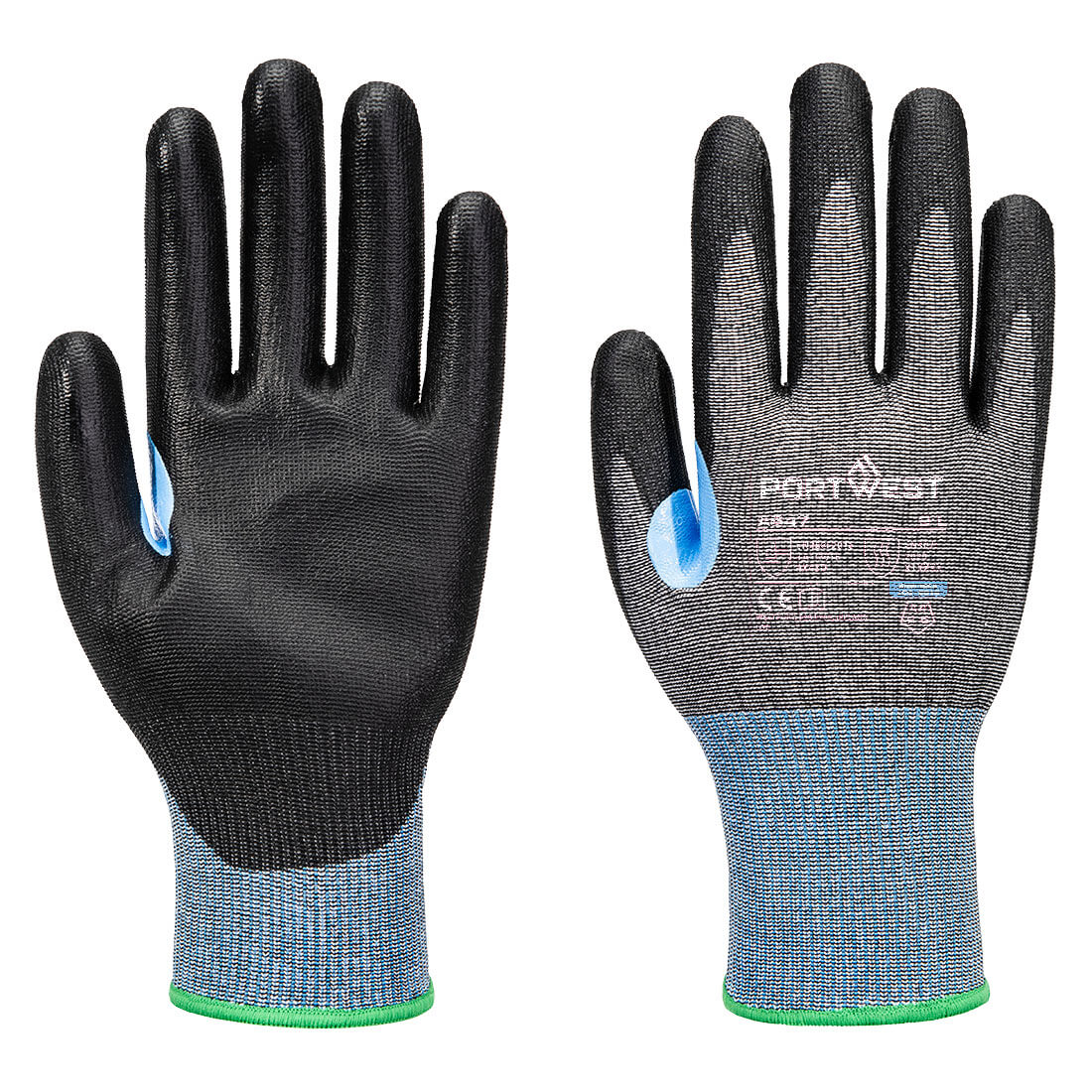 A647 CS Cut D15 PU Glove Grey/Black A647 CS Cut D15 PU Glove Grey/Black