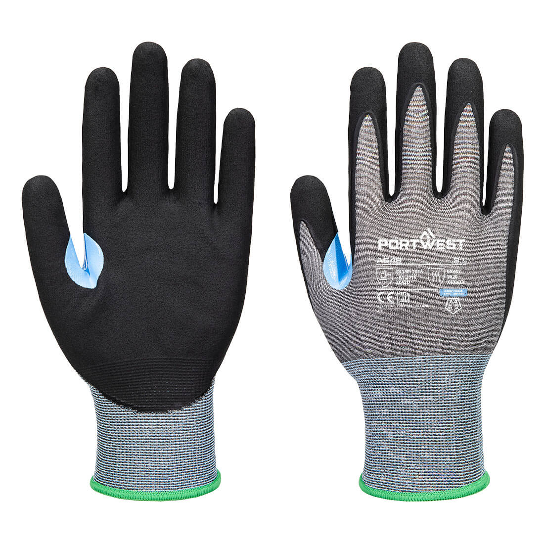 A648 CS Cut D21 Nitrile Glove Grey/Black A648 CS Cut D21 Nitrile Glove Grey/Black