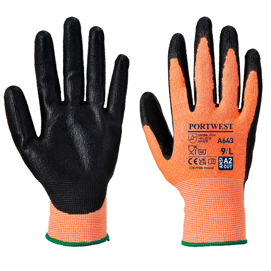 A643 Cut B13 Nitrile Amber Glove Amber A643 Cut B13 Nitrile Amber Glove Amber