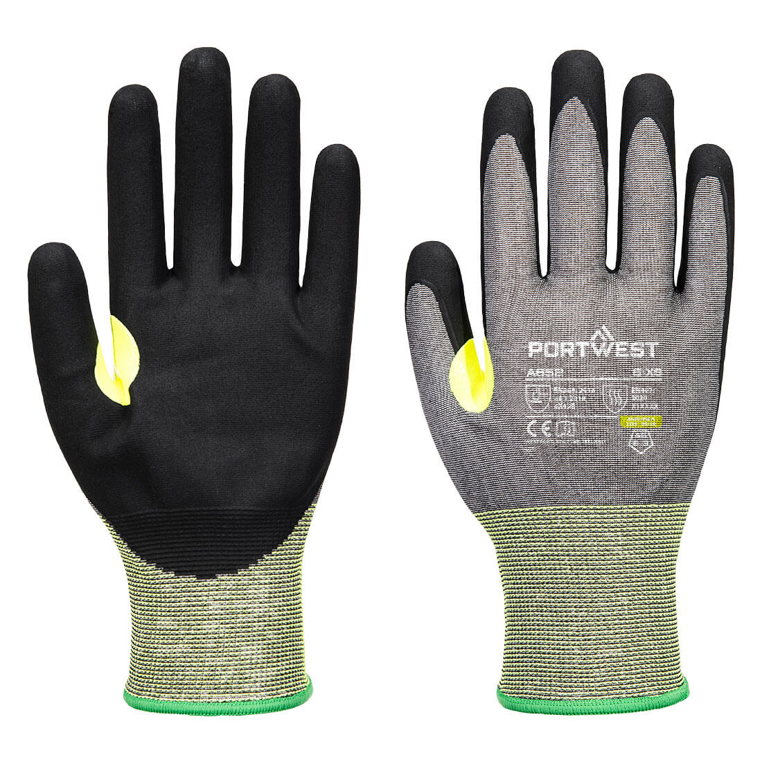 A652 CS Cut E21 Nitrile Glove Grey/Black