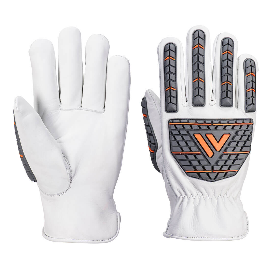 A742 Impact 110 Cow Leather Glove White A742 Impact 110 Cow Leather Glove White