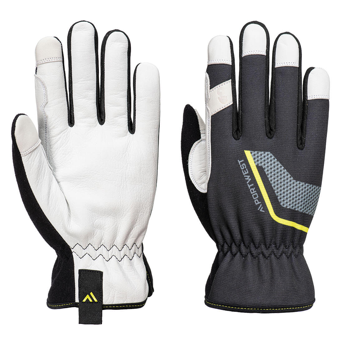 A775 Mechanic 110 Leather Palm Glove Black