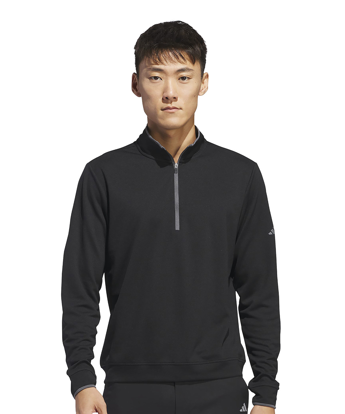 IS7134, IU4506 UPF lightweight quarter-zip pullover Black