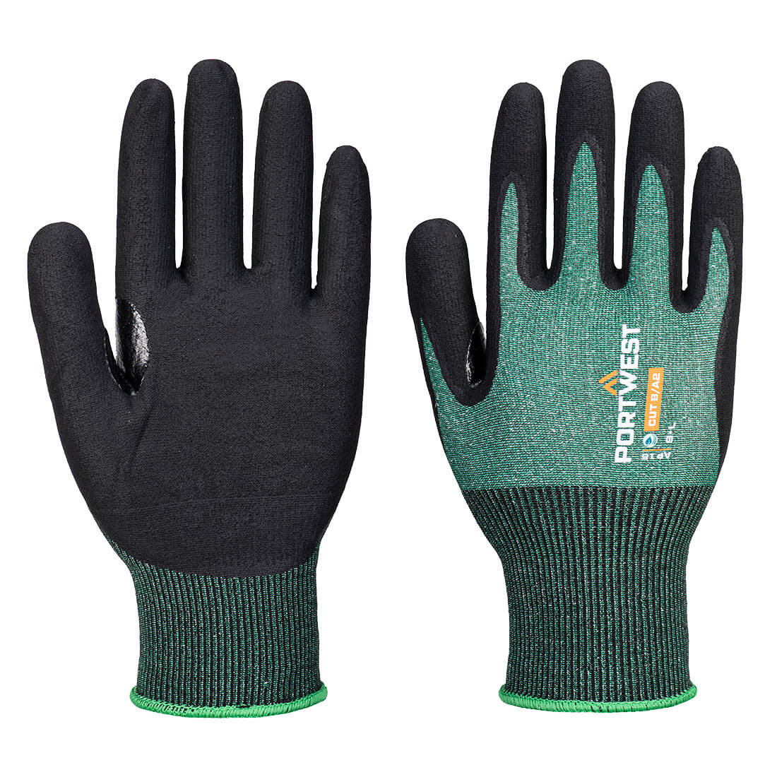AP15 SG Cut B18 Nitrile Glove Green/Black