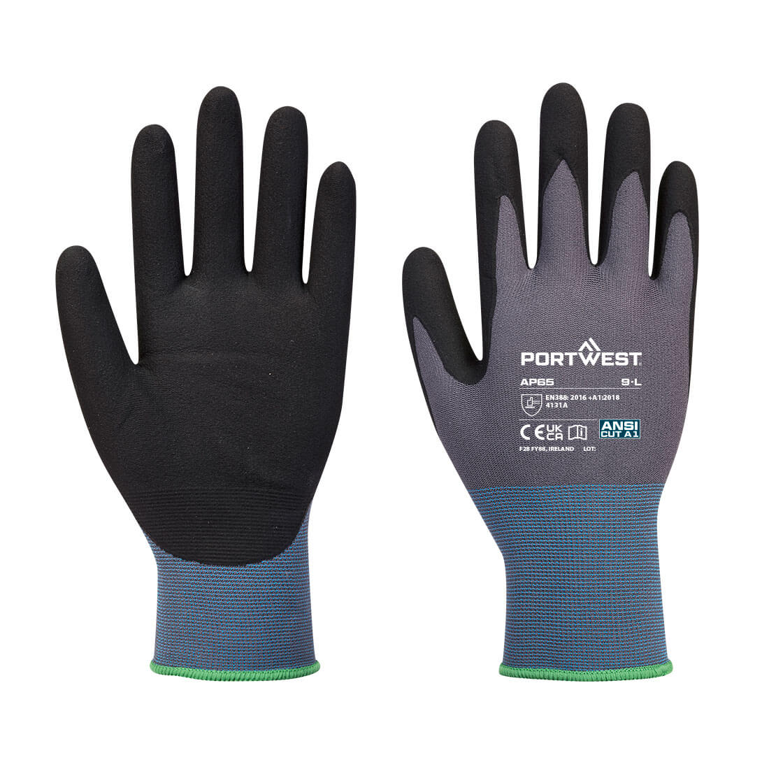 AP65 Grip 15 Nitrile Foam Texpel Glove Black/Grey AP65 Grip 15 Nitrile Foam Texpel Glove Black/Grey