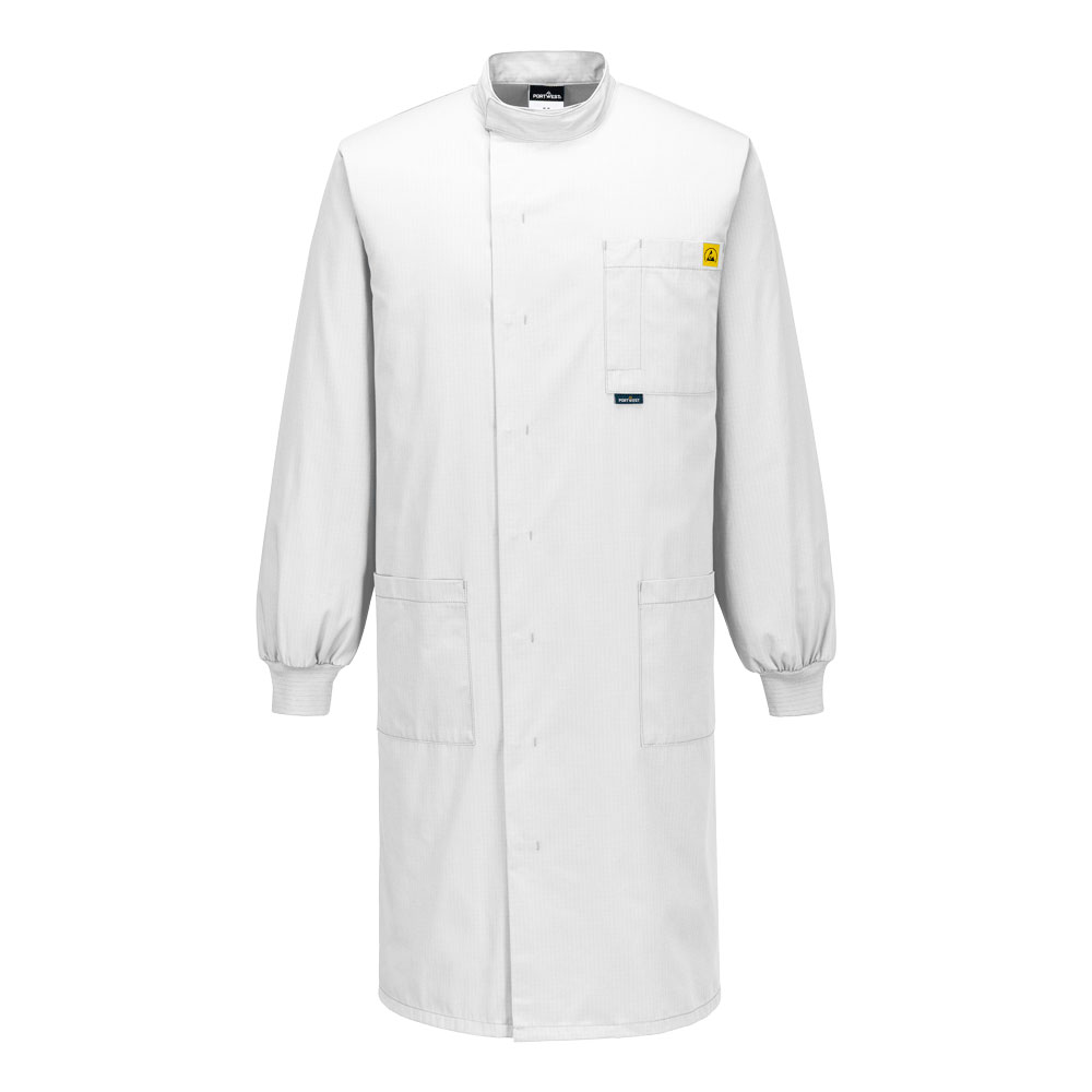 AS15 Anti-Static ESD Howie Coat White AS15 Anti-Static ESD Howie Coat White
