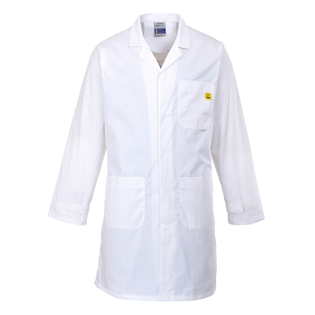 AS10 Anti-Static ESD Coat White AS10 Anti-Static ESD Coat White