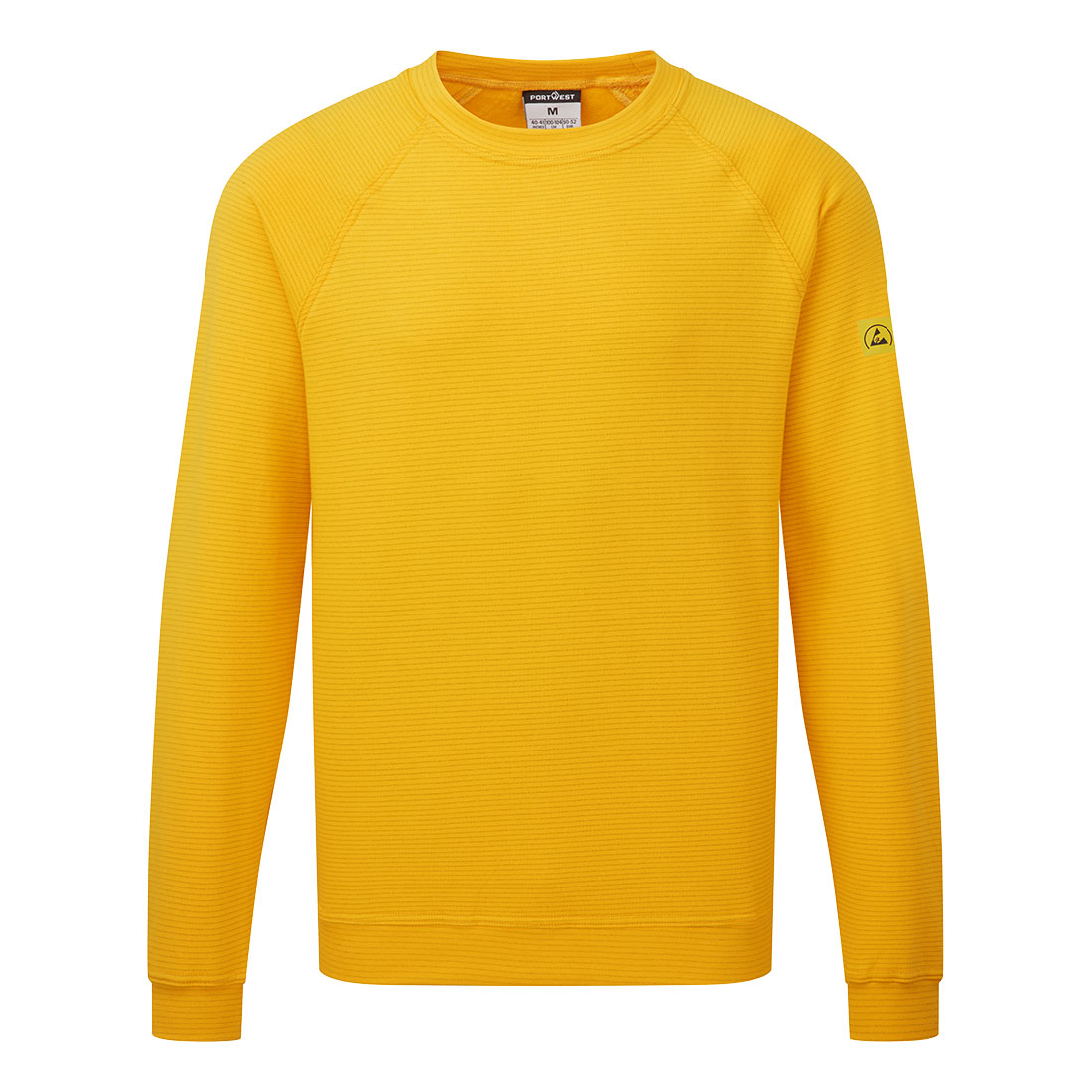 AS24 Anti-Static ESD Sweatshirt Deep Yellow