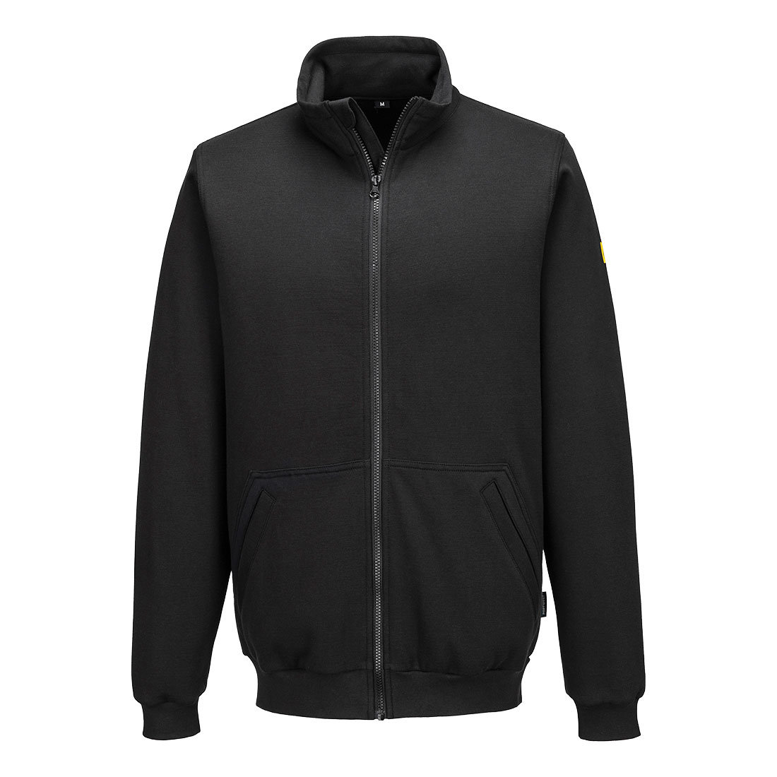 AS25 Anti-Static ESD Zip Sweatshirt Black AS25 Anti-Static ESD Zip Sweatshirt Black