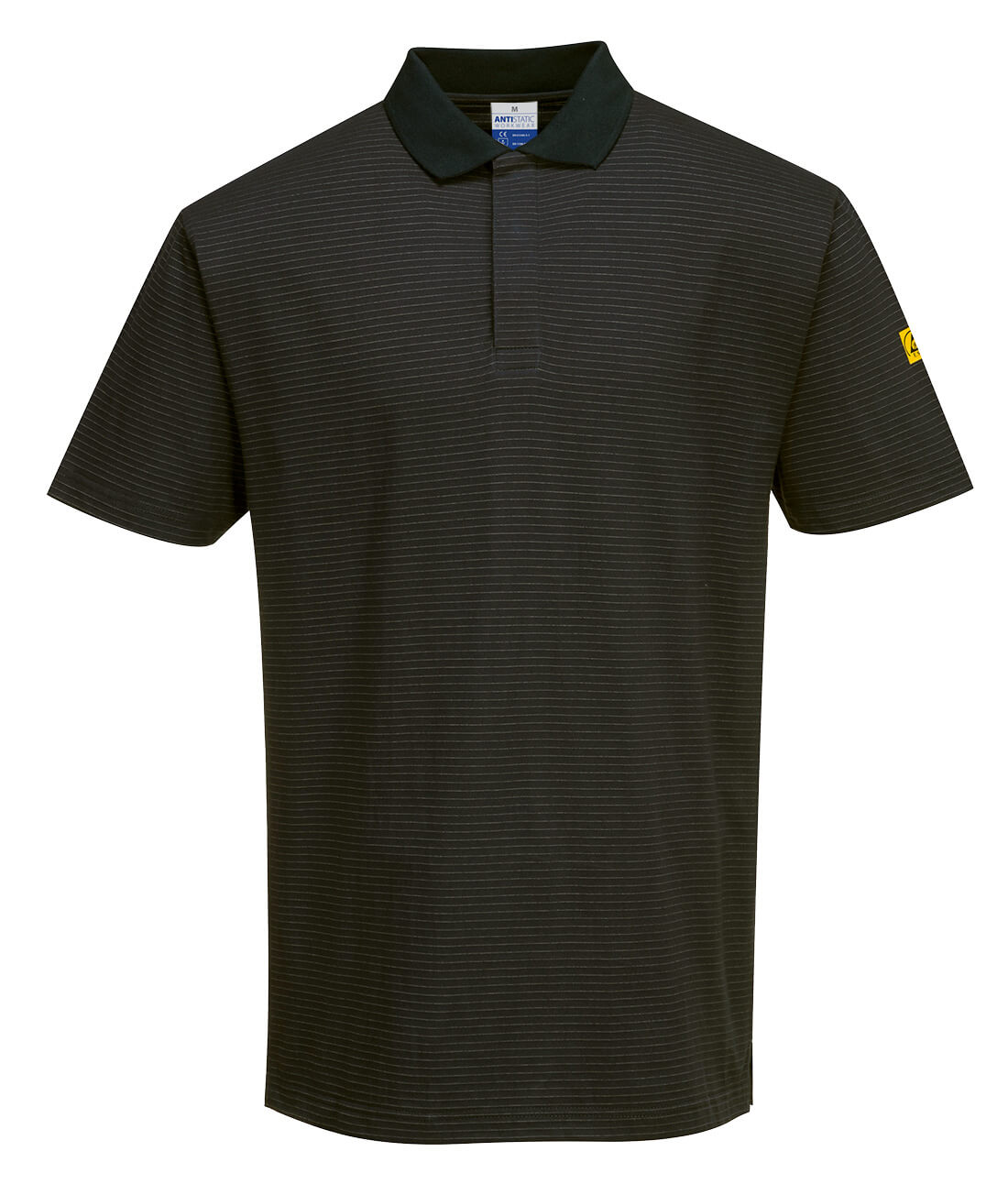AS21 Anti-Static ESD Polo Shirt S/S Black