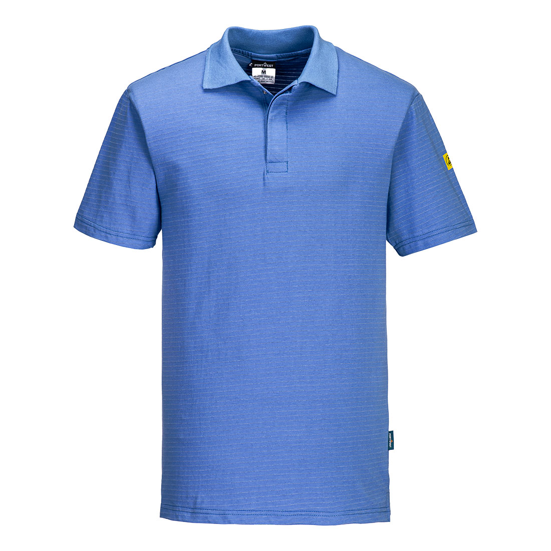 AS21 Anti-Static ESD Polo Shirt S/S Hamilton Blue AS21 Anti-Static ESD Polo Shirt S/S Hamilton Blue